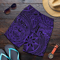 Polynesian Hawaiian Style Tribal Tattoo Violet Men's Short - Polynesian Pride
