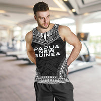 Papua New Guinea Men's Tank Top - Polynesian Chief Black Version - Polynesian Pride