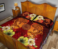American Samoa Custom Personalised Quilt Bed Sets - Tribal Tuna Fish - Polynesian Pride