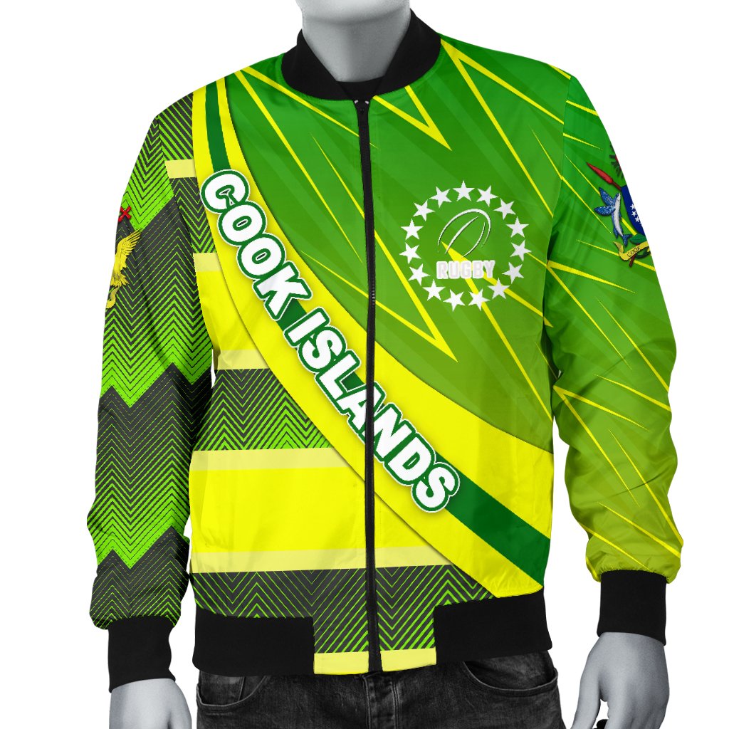 Cook Islands Men Bomber Jacket Victorian Vibes - Polynesian Pride