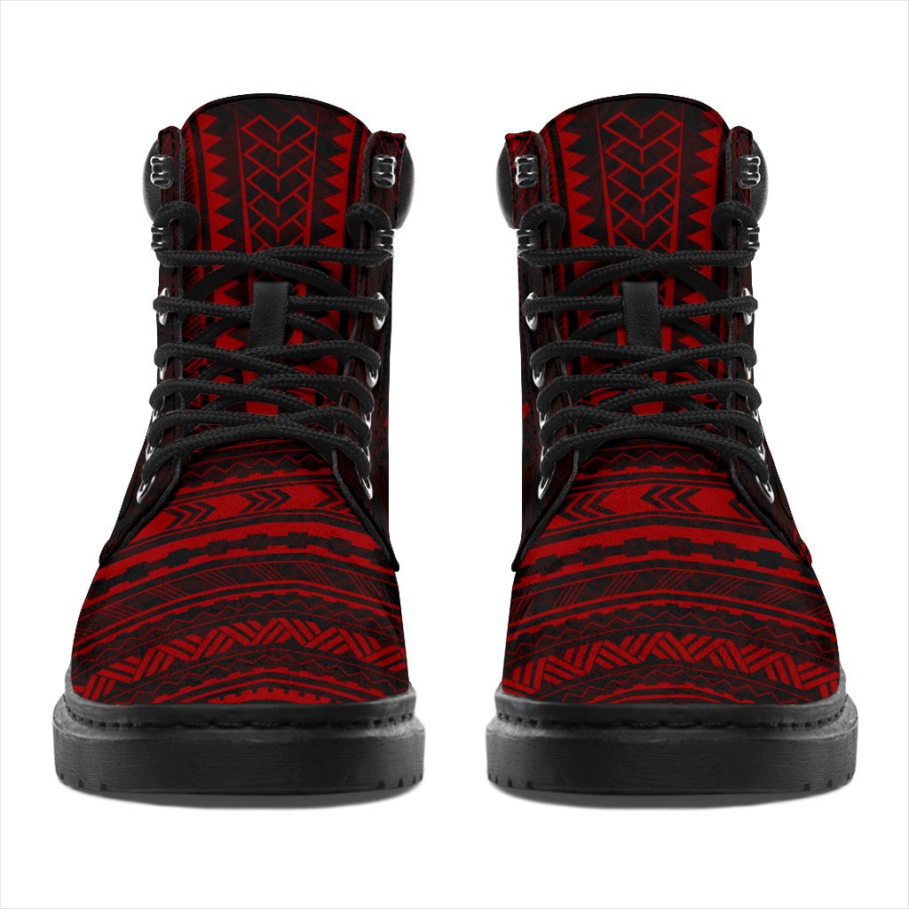 Vanuatu Leather Boots - Polynesian Red Chief Version - Polynesian Pride
