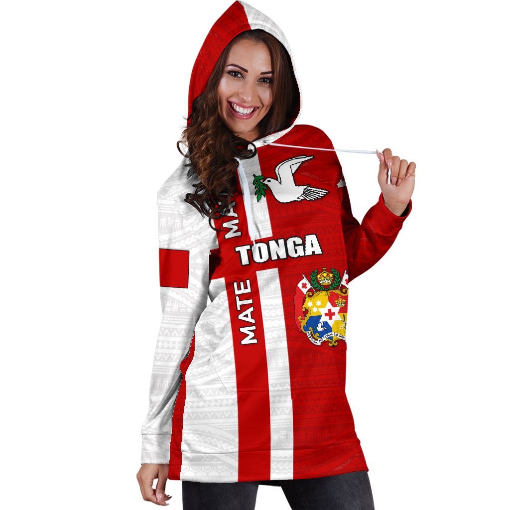 Tonga Rugby Hoodie Dress Mate Ma'a - Polynesian Pride