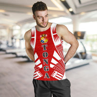 Tonga Men Tank Top - Polynesian Tattoo Flag - Polynesian Pride