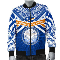Marshall Islands Rugby Men Bomber Jacket Forever - Polynesian Pride