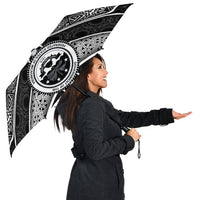 Polynesian FSM Umbrellas - Poly Pattern With COA Federated States of Micronesia - Polynesian Pride