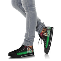 Vanuatu High Top Shoes Polynesian Palm Tree Flag - Polynesian Pride