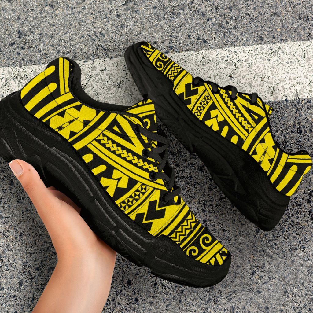 Polynesian Seamless yellow Chunky Sneakers - Polynesian Pride
