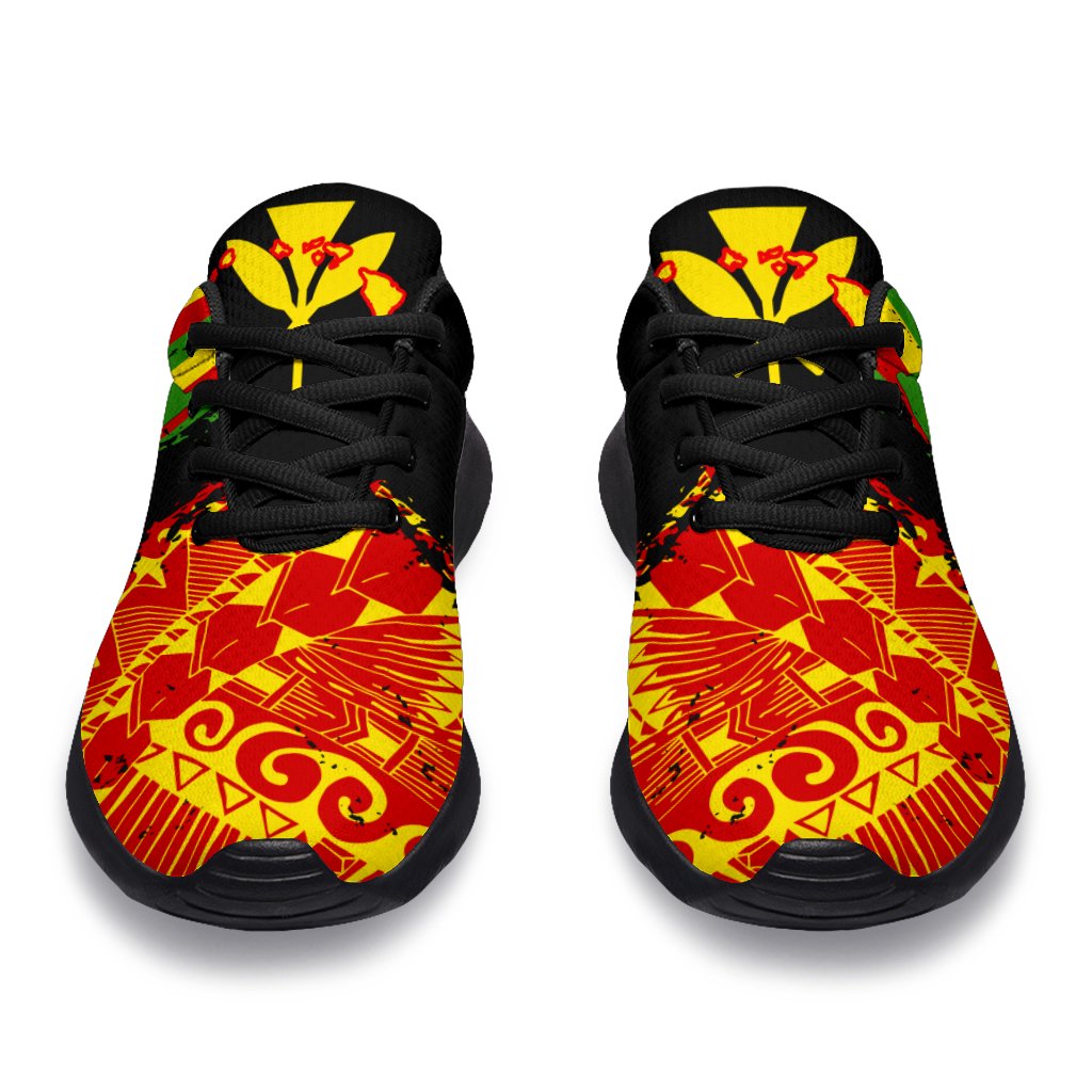 Polynesian Kanaka Flag Sport Sneakers - Nora Style - Polynesian Pride