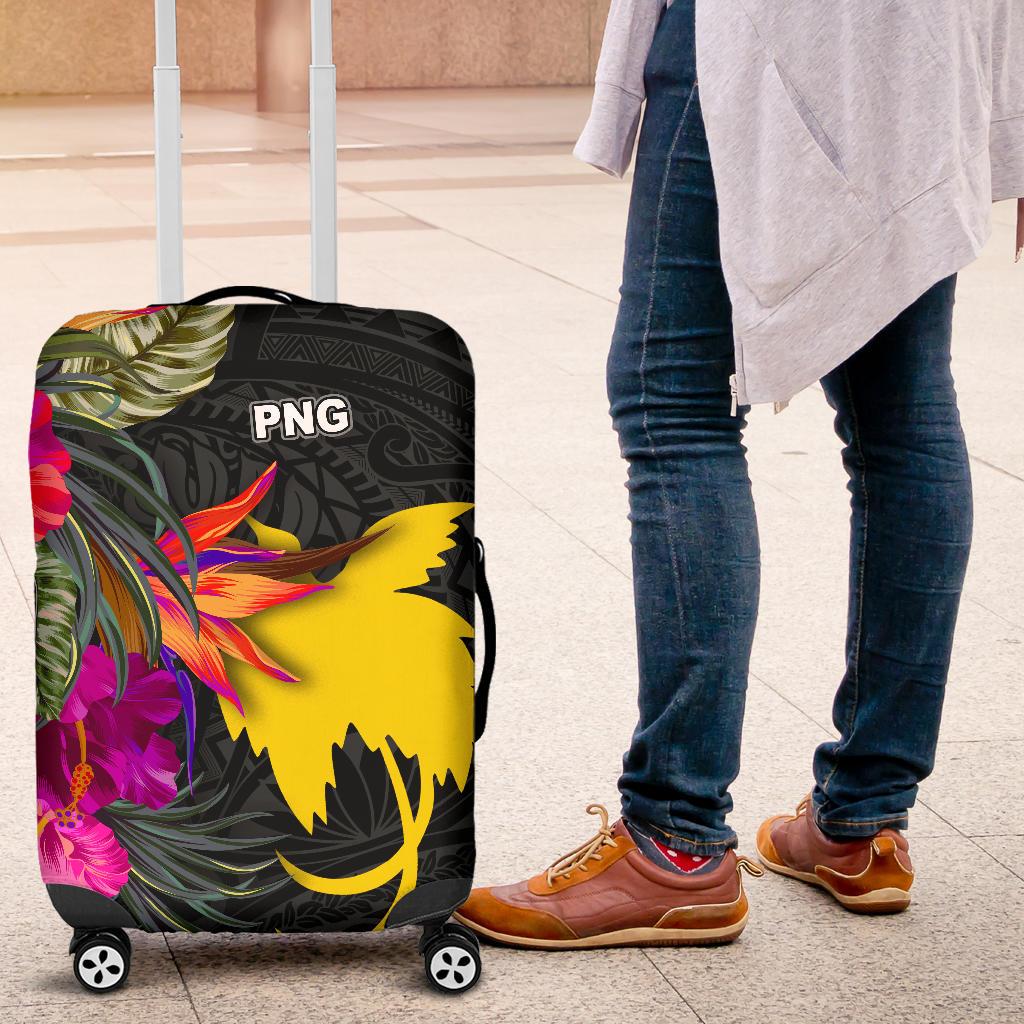 Papua New Guinea Luggage Covers - Hibiscus Polynesian Pattern - Polynesian Pride