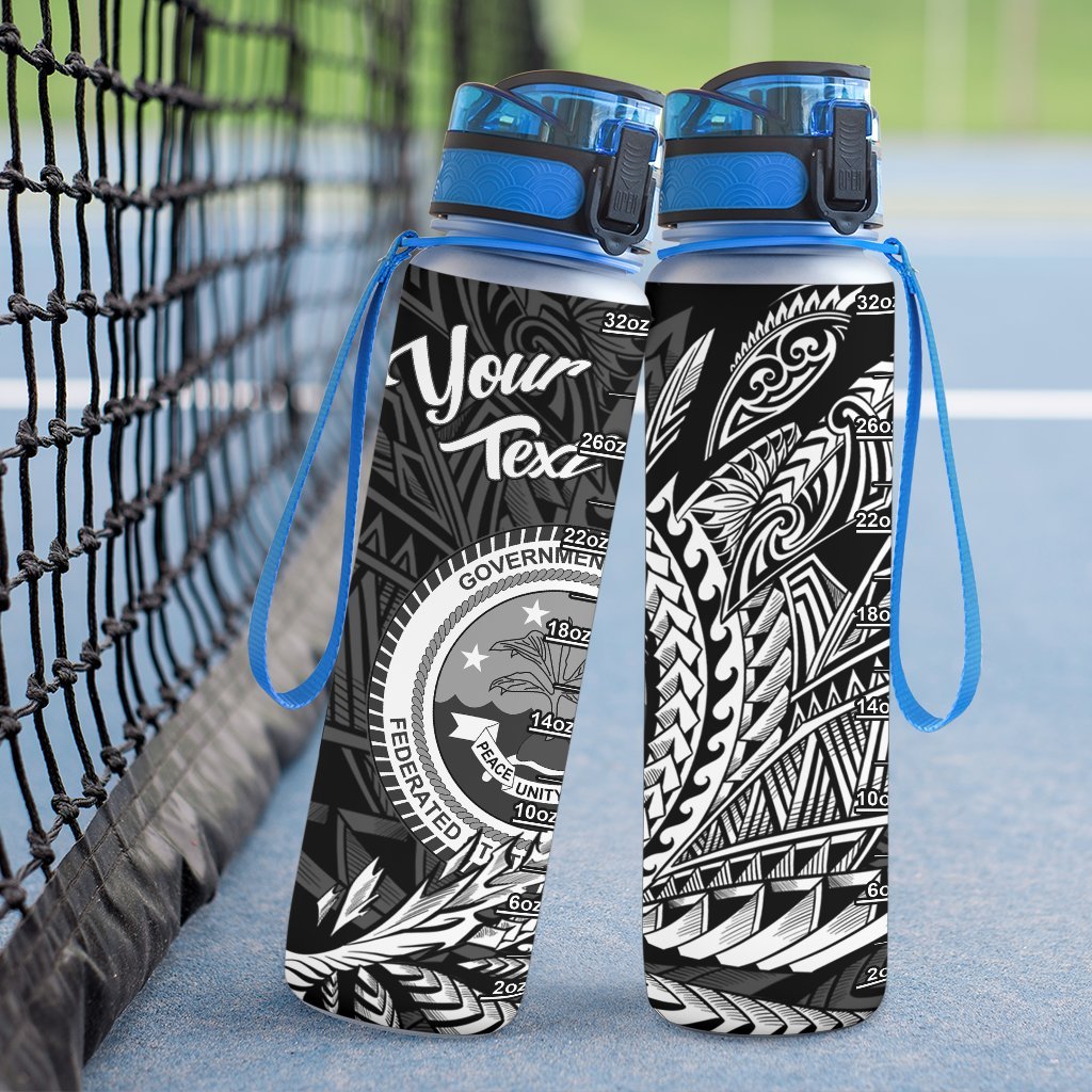 Federated States of Micronesia Custom Personalised Hydro Tracking Bottle - Wings Style - Polynesian Pride