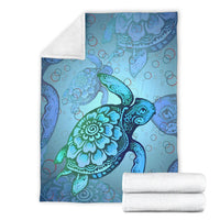 Hawaii Turtle Pattern Premium Blanket - Polynesian Pride