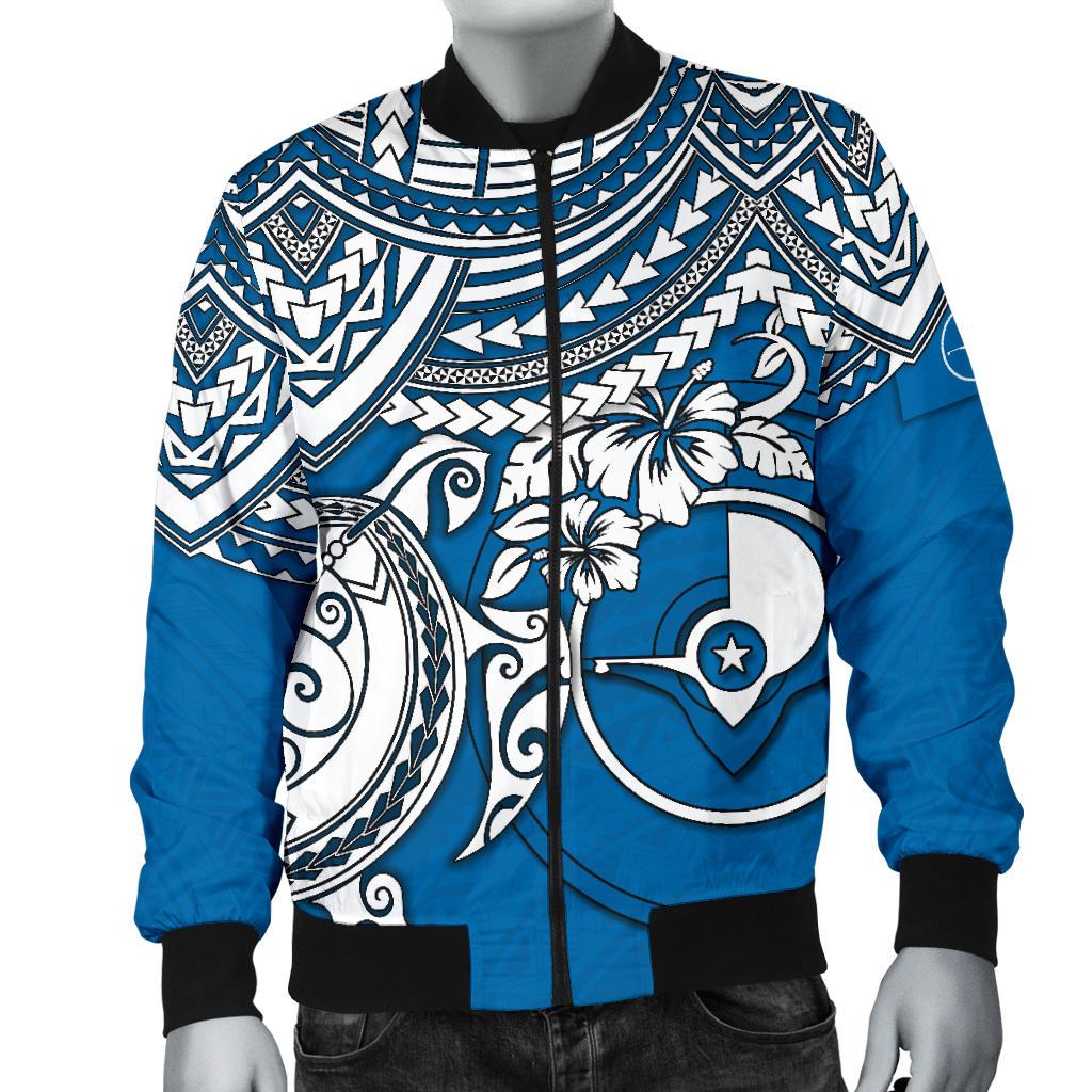Yap Polynesian Bomber Jacket (Men) - Polynesian Turtle - Polynesian Pride