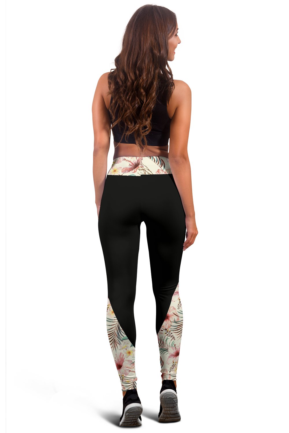 Hawaii Hibiscus Hand Drawn Colorful Leggings - Polynesian Pride