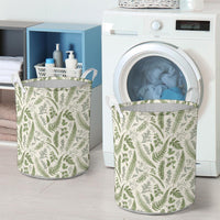 Hawaii Tropical Green Pattern Hawaii Laundry Basket - Polynesian Pride