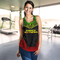 French Polynesia Women's Racerback Tank - Polynesian Chief Reggae Version - Polynesian Pride