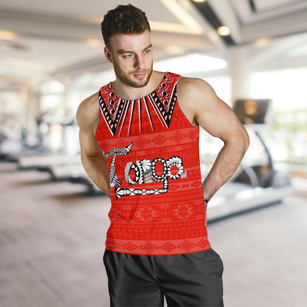 Coat of Arms Tonga Men's Tank Top K4 - Polynesian Pride