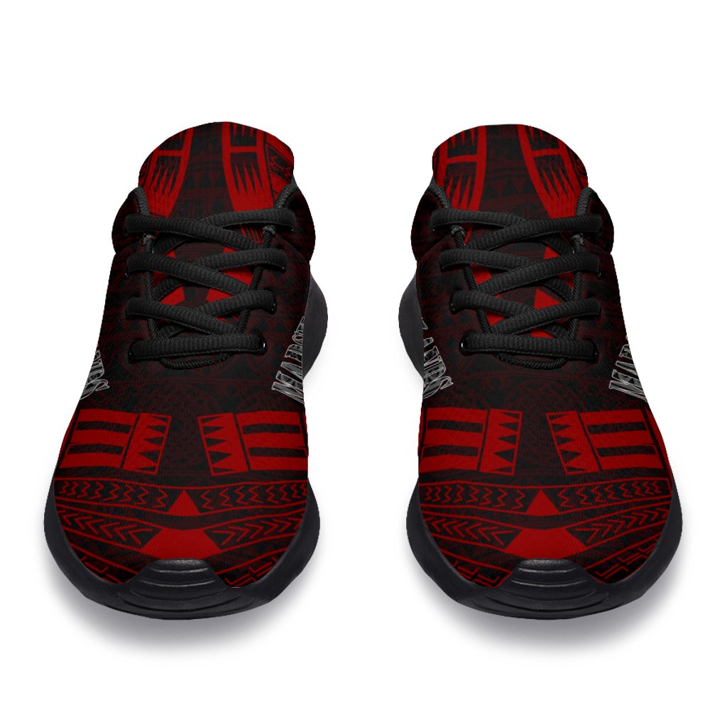 Marshall Islands Sport Sneakers - Polynesian Tattoo Red - Polynesian Pride