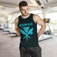 Hawaii Kanaka Polynesian Men's Tank Top Blue - Polynesian Pride