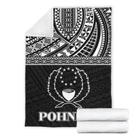 Pohnpei Premium Blanket - Micronesian Black White Version - Polynesian Pride