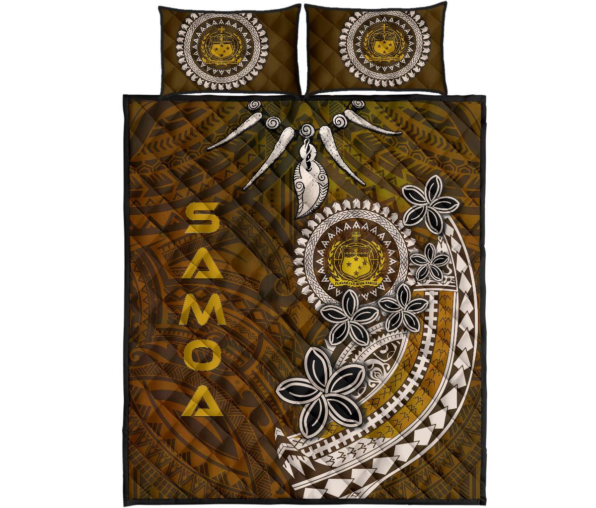 Samoa Quilt Bed Sets - Polynesian Boar Tusk - Polynesian Pride