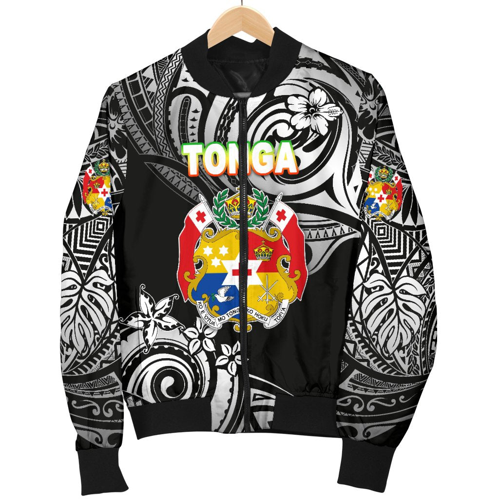 Mate Ma'a Tonga Rugby Men's Bomber Jacket Polynesian Unique Vibes - Black - Polynesian Pride