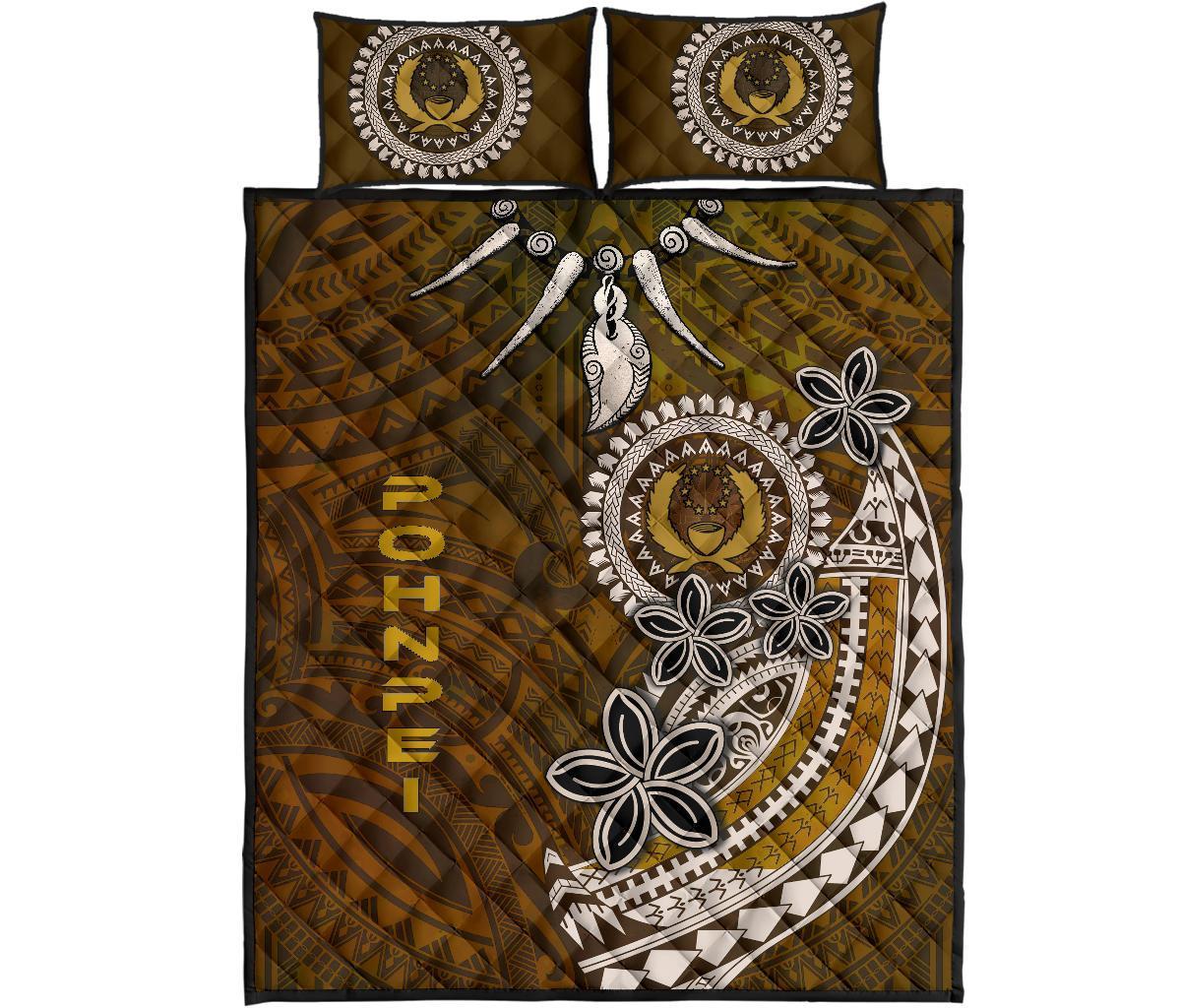 Pohnpei Quilt Bed Sets - Polynesian Boar Tusk - Polynesian Pride