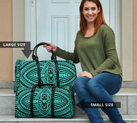 Polynesian Seamless Turquoise Hawaii Travel Bag - Polynesian Pride
