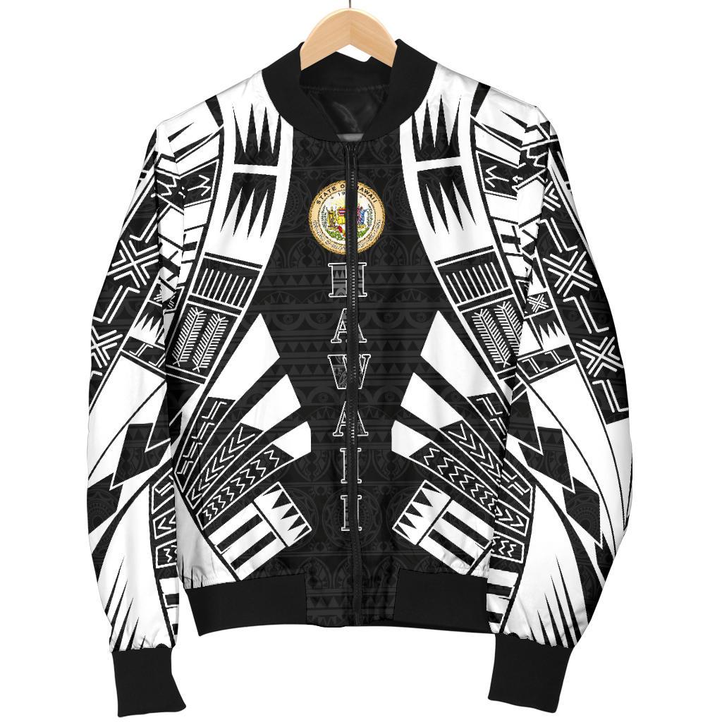 Hawaii Men Bomber Jackets - Polynesian Tattoo Black - Polynesian Pride