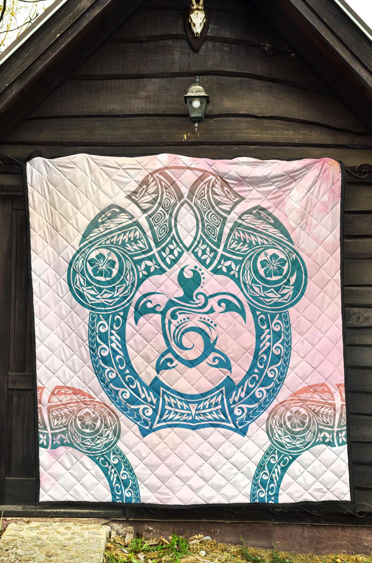 Hawaii Premium Quilt Polynesian Turtle Hawaiian Premium Quilt - TTHS Style - Polynesian Pride