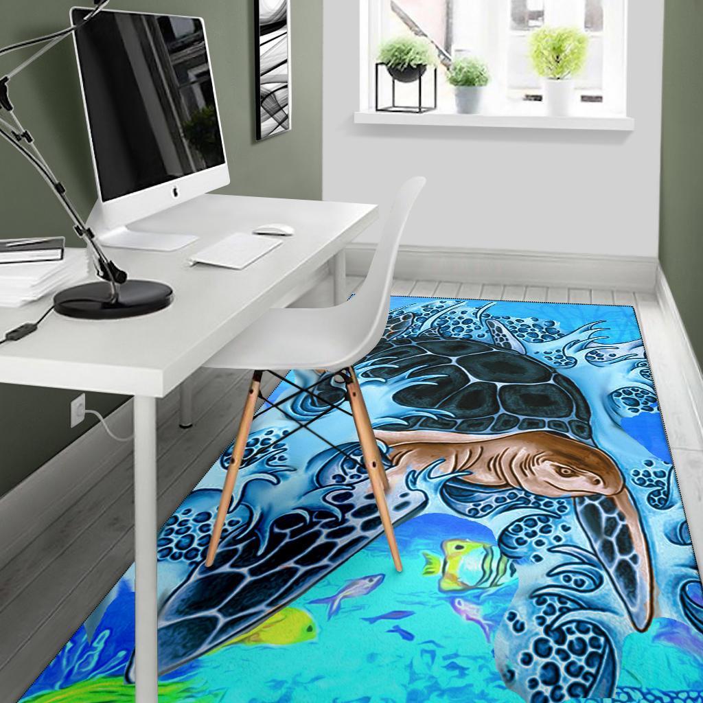 Turtle Cool Area Rug AH - Polynesian Pride