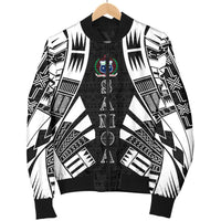 Samoa Men Bomber Jackets - Polynesian Tattoo Black - Polynesian Pride