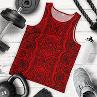 Polynesian Symmetry Red Hawaii Men's Tank Top - Polynesian Pride