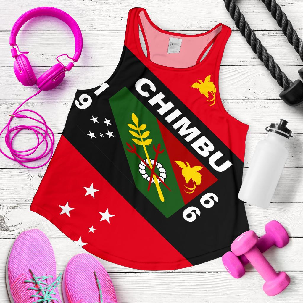 Papua New Guinea Women's Racerback Tank - Chimbu Province Red - Polynesian Pride