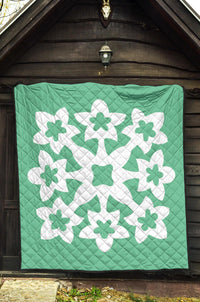 Hawaiian Premium Quilt Royal Pattern - Seafoarm - A1 Style - Polynesian Pride