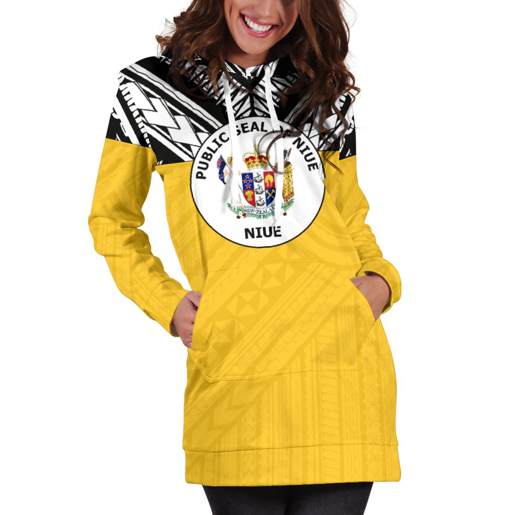 Niue Women's Hoodie Dress - Polynesian Design - Polynesian Pride