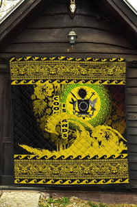 Cook Island Quilt Wave Yellow Design - Polynesian Pride