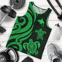 Papua New Guinea Men's Tank Top - Green Tentacle Turtle Green - Polynesian Pride