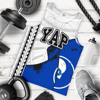 Yap Special Grunge Flag White Men's Tank Top A0 - Polynesian Pride