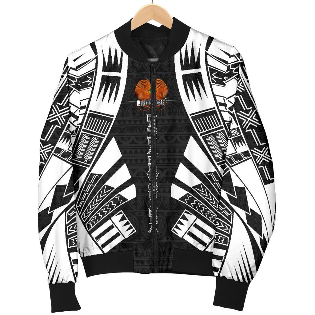 Papua New Guinea Men Bomber Jackets - Polynesian Tattoo Black - Polynesian Pride
