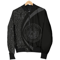 Hawaii Coat Of Arm Polynesian Men's Bomber Jacket - Circle Style 06 - Polynesian Pride
