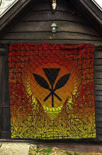 Hawaii Premium Quilt - Polynesian Circle Pattern - Polynesian Pride