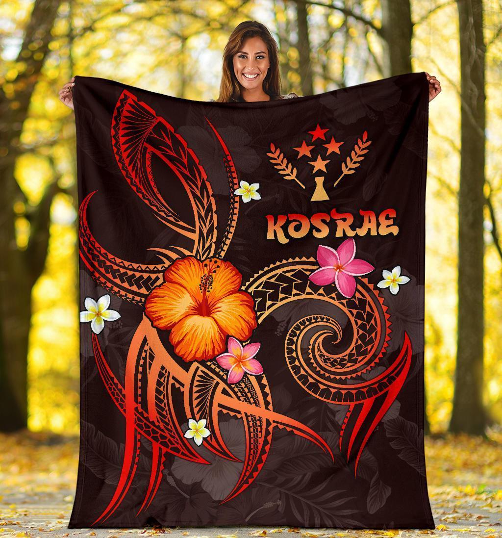 Kosrae Polynesian Premium Blanket - Legend of Kosrae (Red) - Polynesian Pride