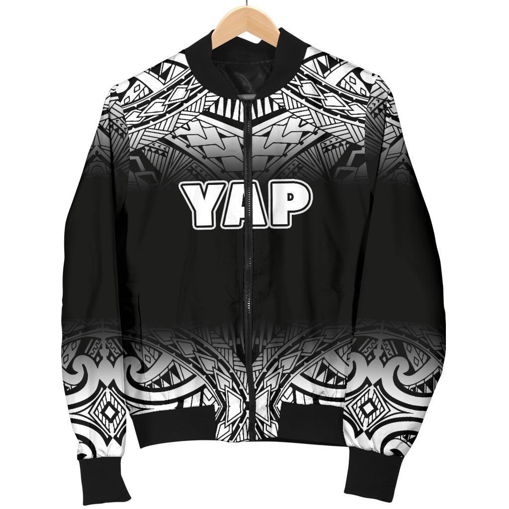 Yap Men's Bomber Jacket - Fog Black Style - Polynesian Pride