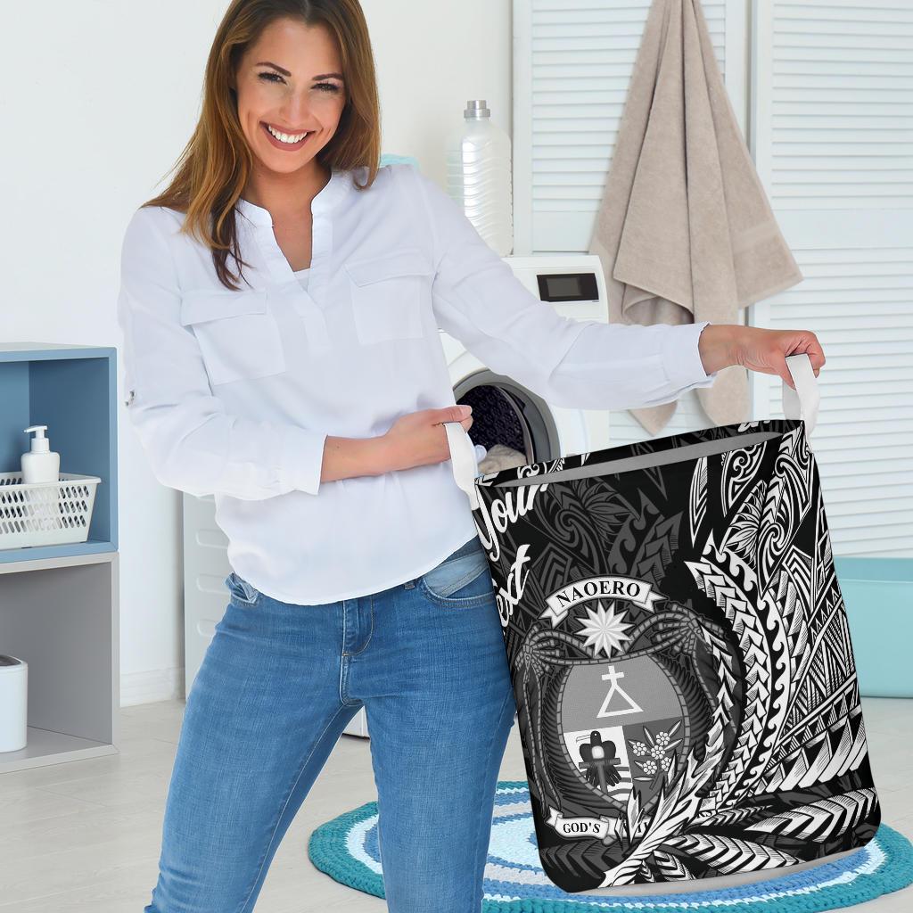 Nauru Laundry Basket - Custom Personalised Wings Style - Polynesian Pride