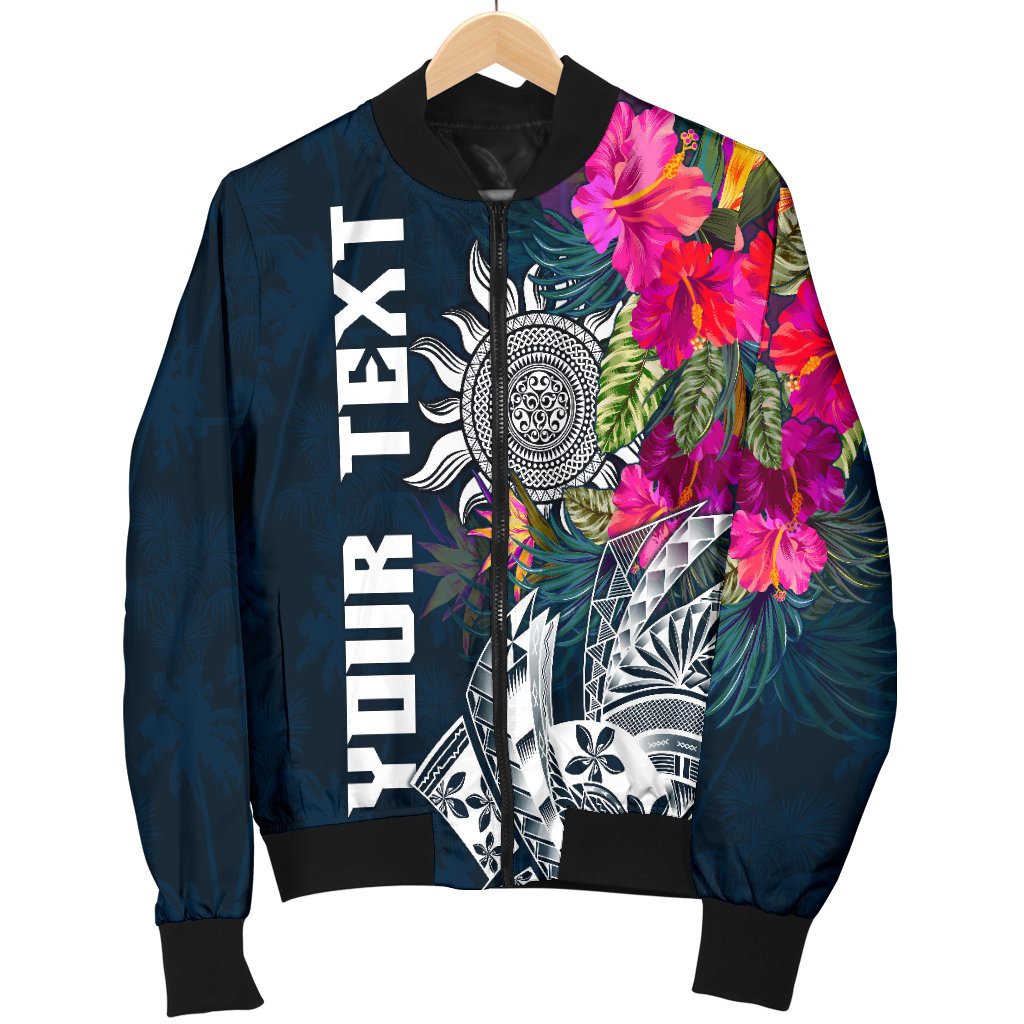 Polynesian Custom Personalised Men's Bomber Jacket - Summer Vibes - Polynesian Pride