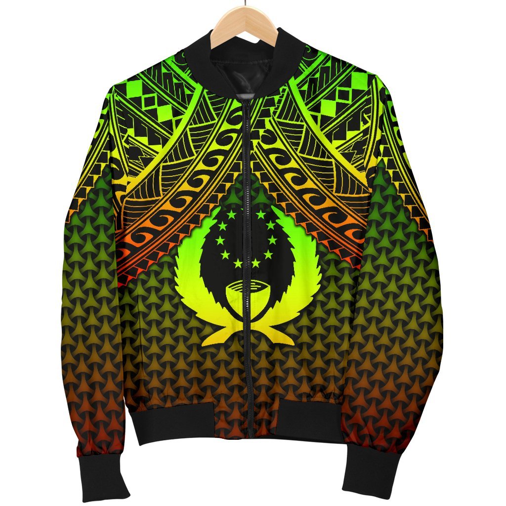 Polynesian Pohnpei Personalised Men's Bomber Jacket - Reggae Vintage Polynesian Patterns - Polynesian Pride