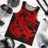 Polynesian Hawaii Men's Tank Top - Kanaka Maoli Red Turtle Red - Polynesian Pride