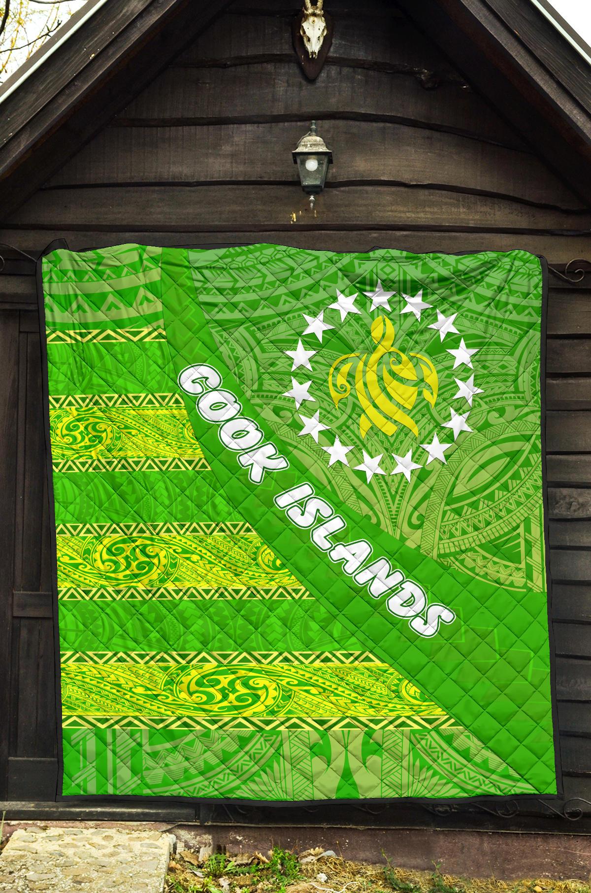 Cook Islands Premium Quilt Polynesian Victorian Vibes - Polynesian Pride