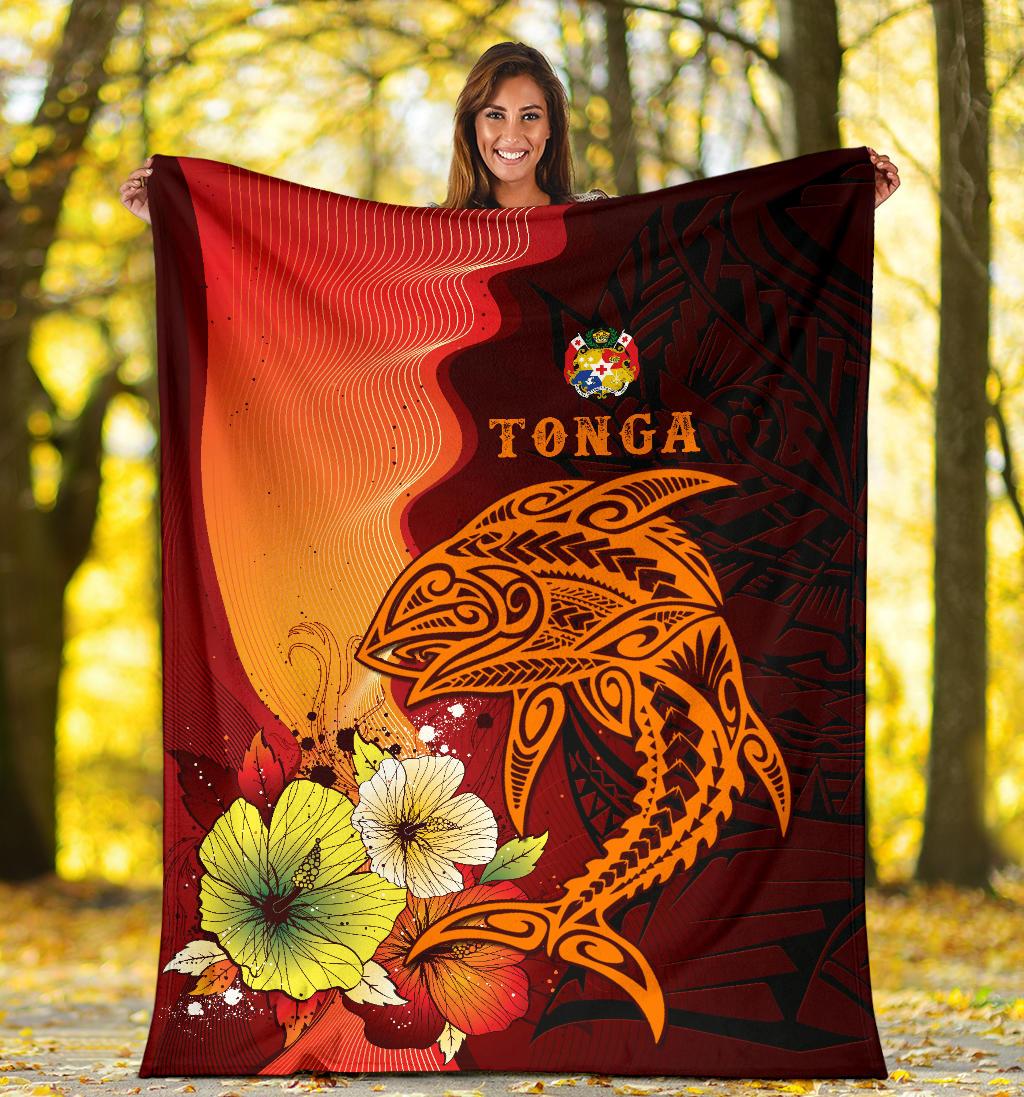 Tonga Premium Blankets - Tribal Tuna Fish - Polynesian Pride