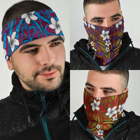 Plumeria Tribal Tatoo Bandana, Maori Bandana - Polynesian Pride